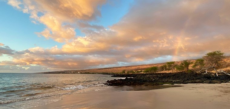 Mau'umae Beach on the Big Island of Hawai'i